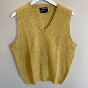 Vintage Puritan Sportswear Vest 100% 2 Ply Lambswools Aqua knit Superwash Large